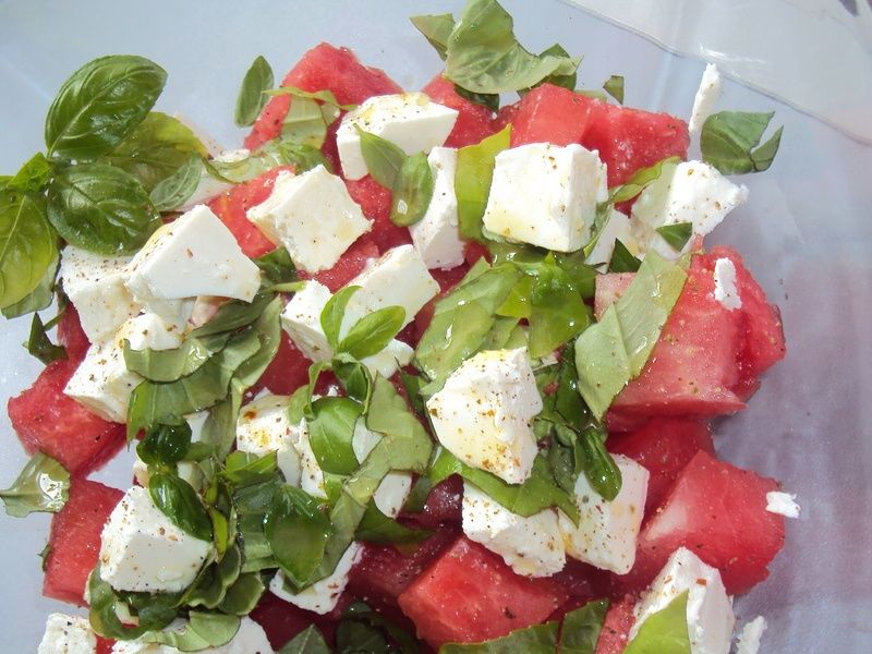 Sałatka z arbuza i fety