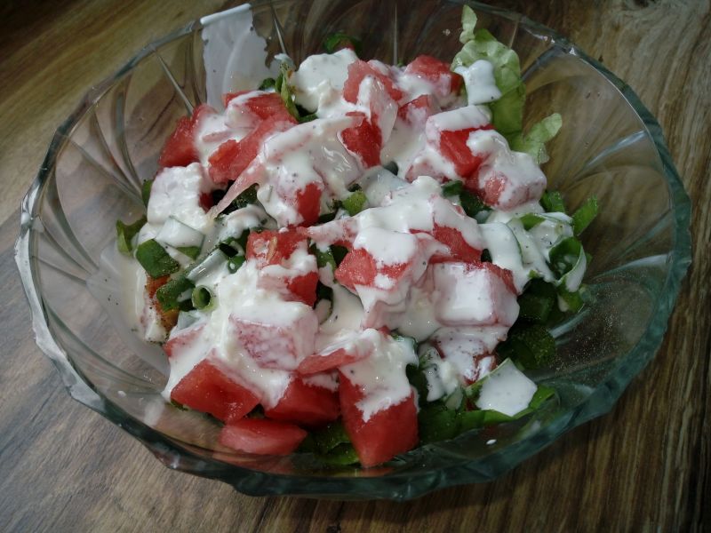 Sałatka z arbuzem Sałatka z arbuzem