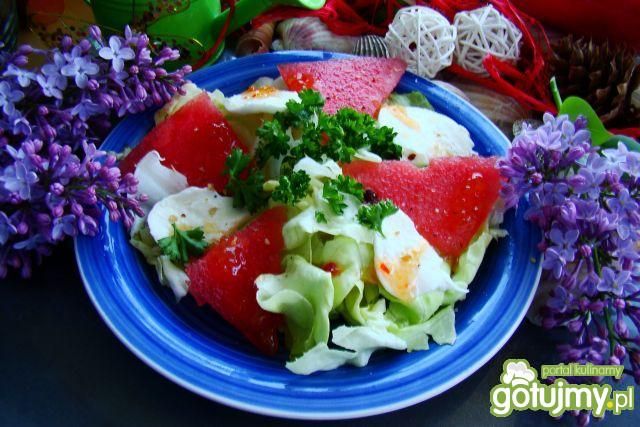 Sałatka z arbuzem i mozzarellą  Sałatka z arbuzem i mozzarellą