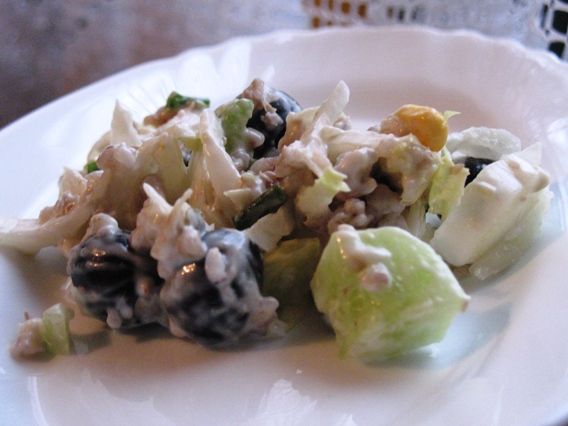 Sałatka z biała kaszą gryczaną