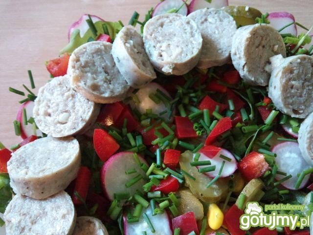 Sałatka z białą kiełbasą 2 Sałatka z białą kiełbasą 2