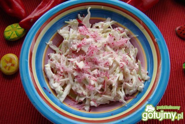 Sałatka z białej kapusty i rzodkiewki  Sałatka z białej kapusty i rzodkiewki
