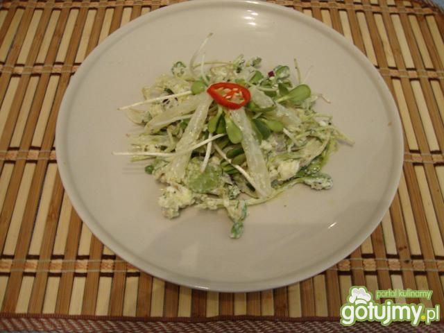 Sałatka z białymi szparagami