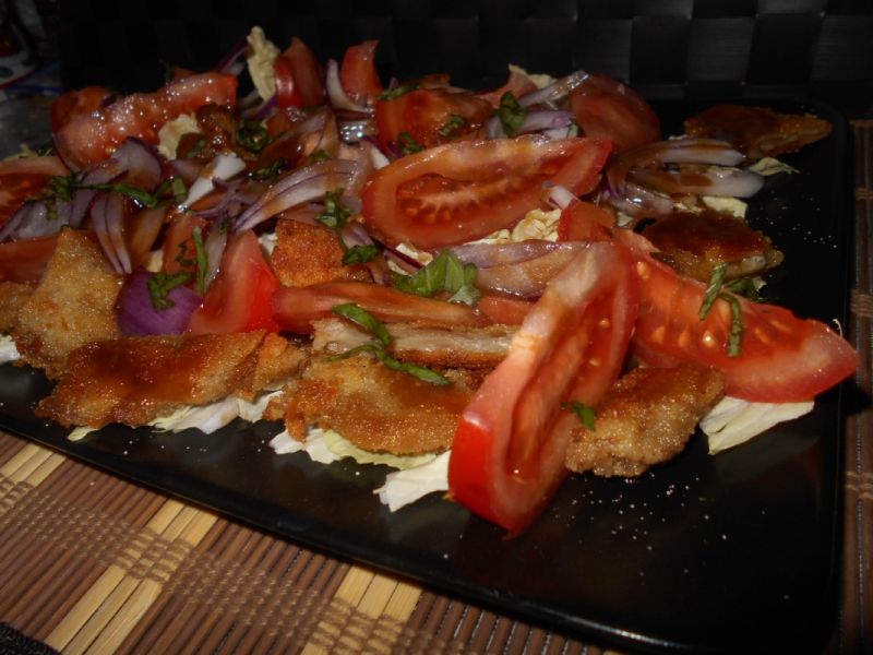 Sałatka z boczniakami Sałatka z boczniakami