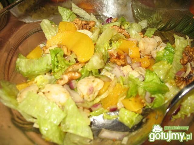 Sałatka z brzoskwiniami wg Berys18