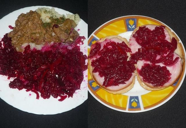 Sałatka z buraków i czerwonej papryki Sałatka z buraków i czerwonej papryki