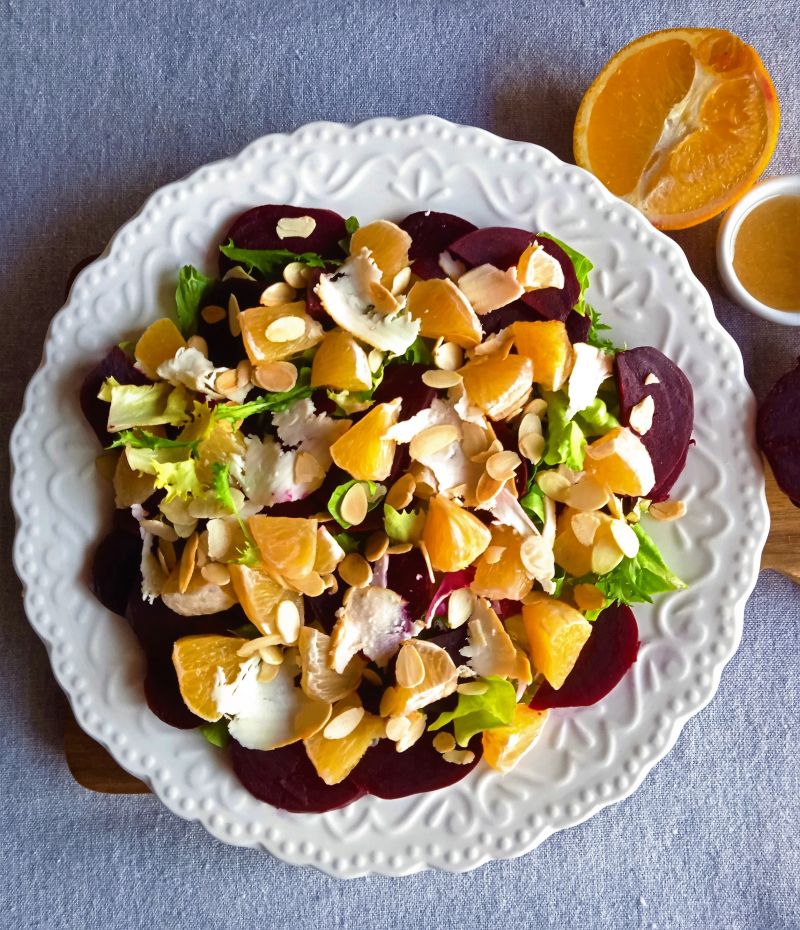 Sałatka z buraków i pomarańczy