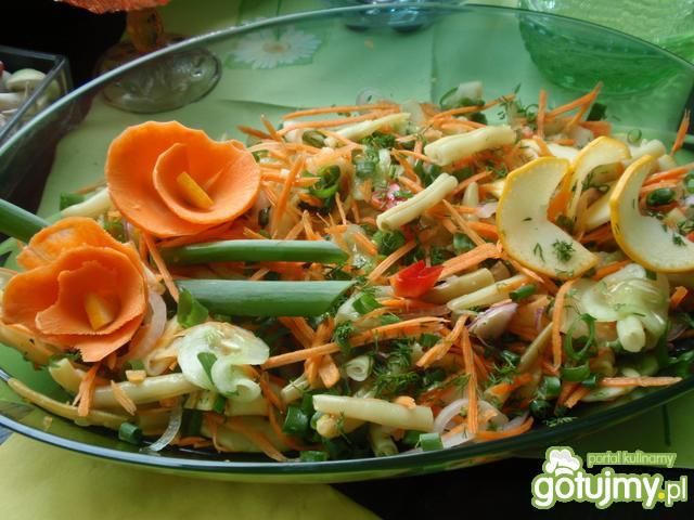 Sałatka z cukini i fasolki szparagowej Sałatka z cukini i fasolki szparagowej