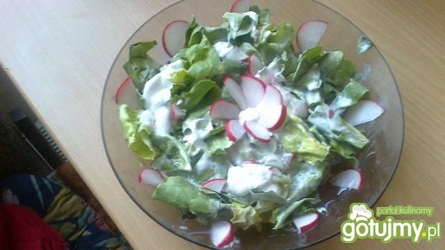 Sałatka z dodatkiem rzodkiewki  Sałatka z dodatkiem rzodkiewki