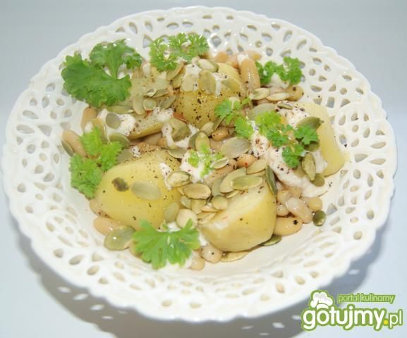 Sałatka z fasolką flageolet Sałatka z fasolką flageolet