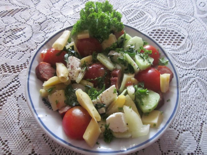 Sałatka z fasolką szparagową