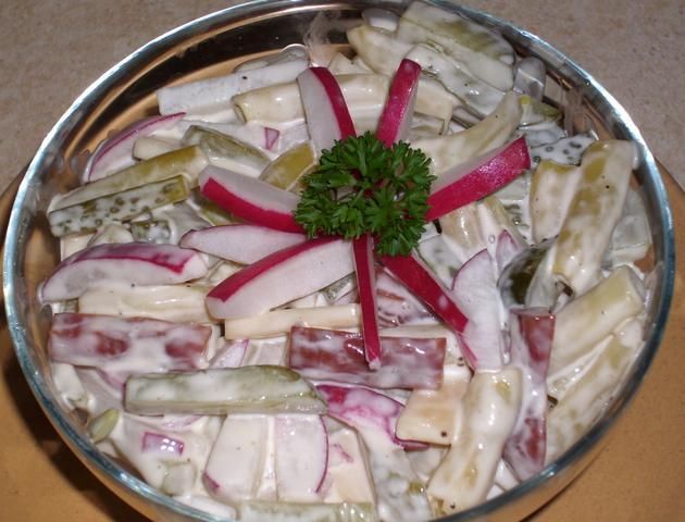 Sałatka z fasolką szparagową