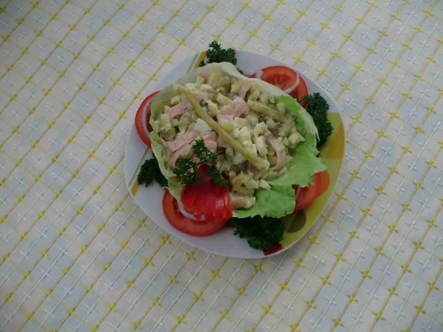 Sałatka z fasolki szparagowej