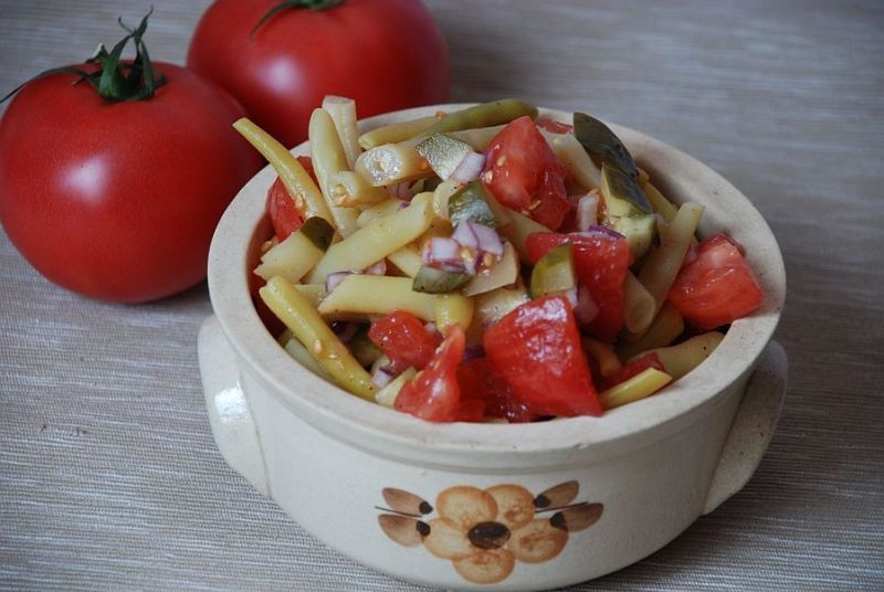 Sałatka z fasolki szparagowej Sałatka z fasolki szparagowej