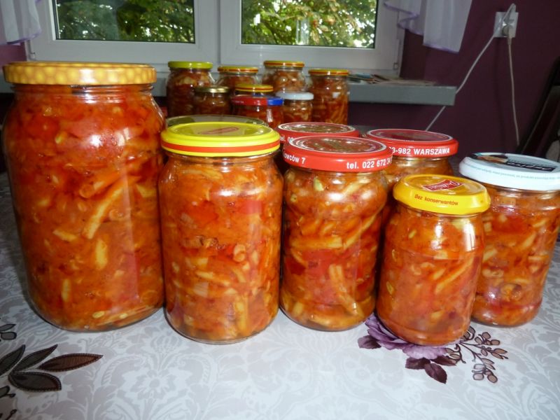 Sałatka z fasolki szparagowej - w słoiki Sałatka z fasolki szparagowej - w słoiki