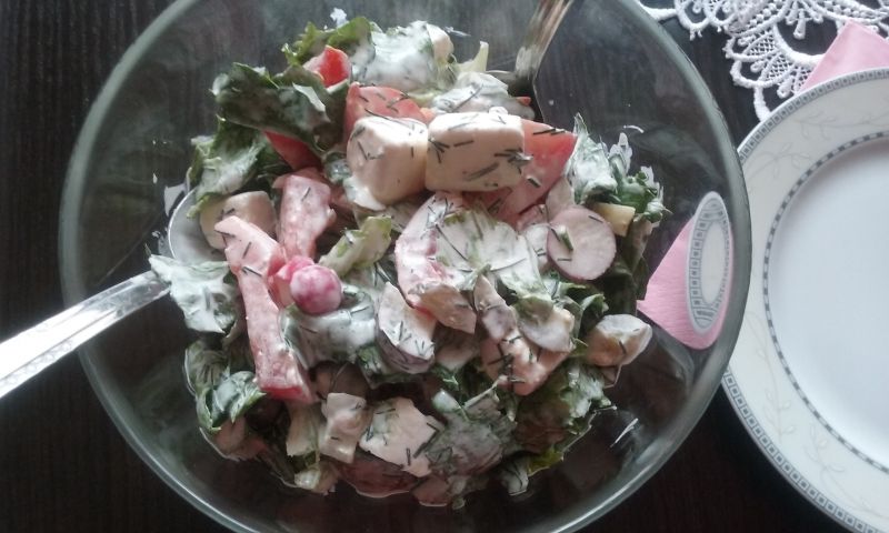 Sałatka z fety i pomidora Sałatka z fety i pomidora