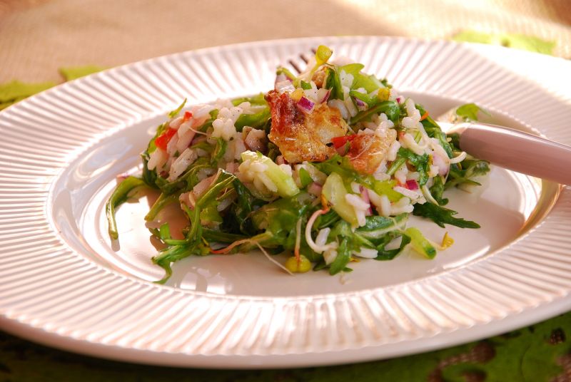 Salatka z grillowanym karmazynem Salatka z grillowanym karmazynem