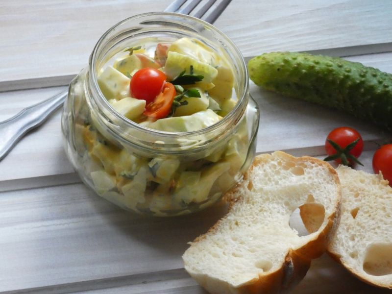 Sałatka z jajkami nas szybko Sałatka z jajkami nas szybko