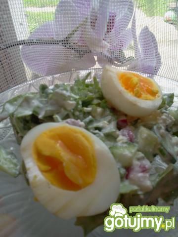 Sałatka z jajkiem 4 Sałatka z jajkiem 4