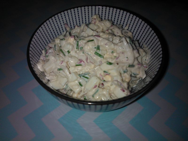 Sałatka z jajkiem,rzodkiewką i serem Sałatka z jajkiem,rzodkiewką i serem