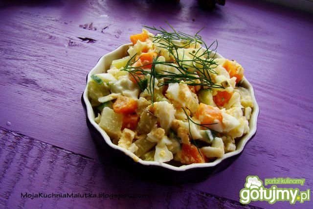 Sałatka z kalarepy i jajka 