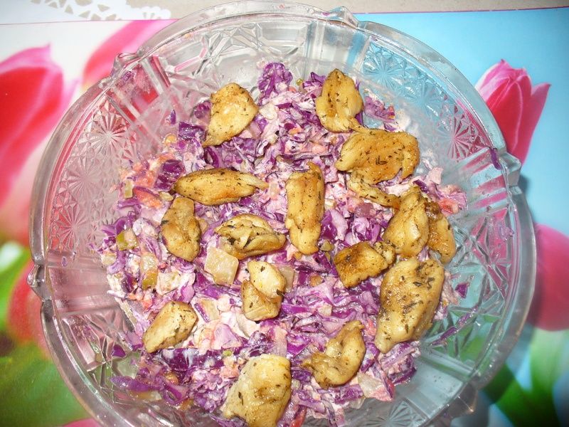 Sałatka z kapusty czerwonej