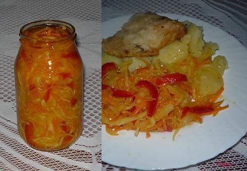 Sałatka z kapusty i papryki