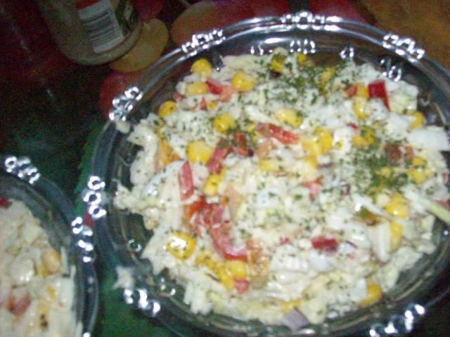 Sałatka z kapusty pekińskiej z sosem pap