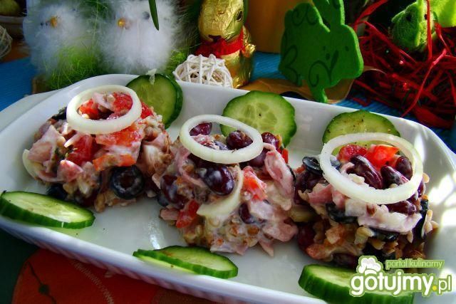 Sałatka z kaszy gryczanej