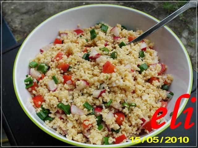 Sałatka z kaszy jaglanej Eli