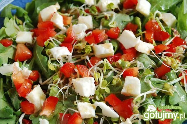 Sałatka z kiełkami rzodkiewki           