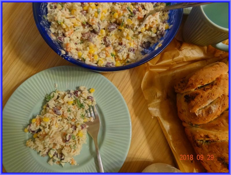 Sałatka z kiszoną marchewką