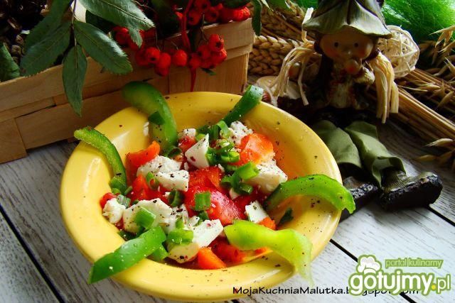 Sałatka z kolorowej papryki i tofu  Sałatka z kolorowej papryki i tofu