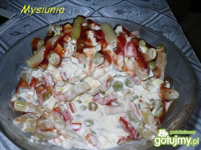 Sałatka z konserwowej fasolki