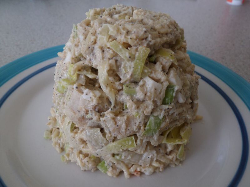 Sałatka z kotletem z obiadu