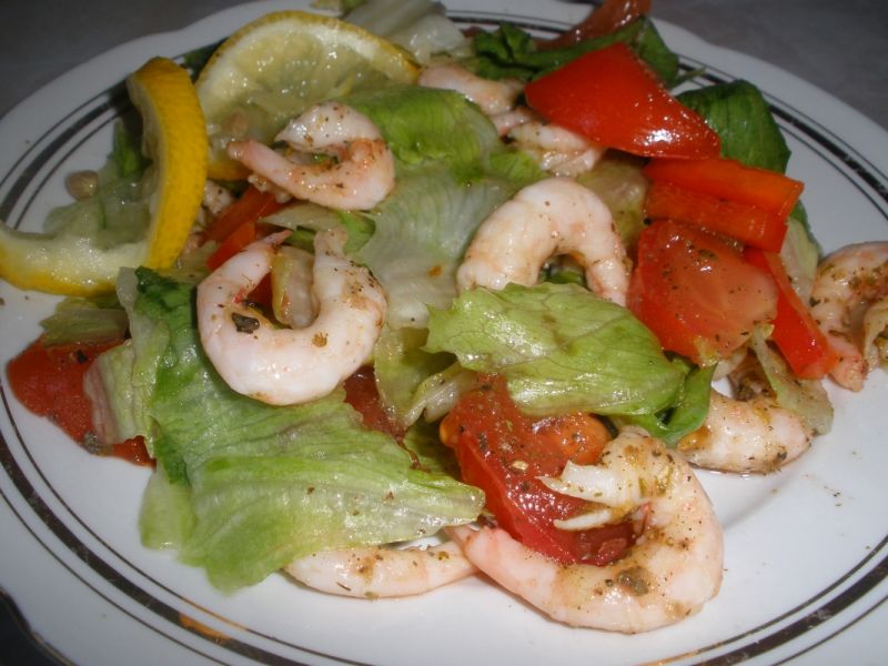 Sałatka z krewetkami 