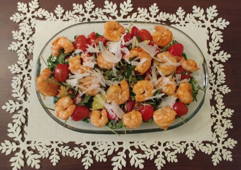 Sałatka z krewetkami
