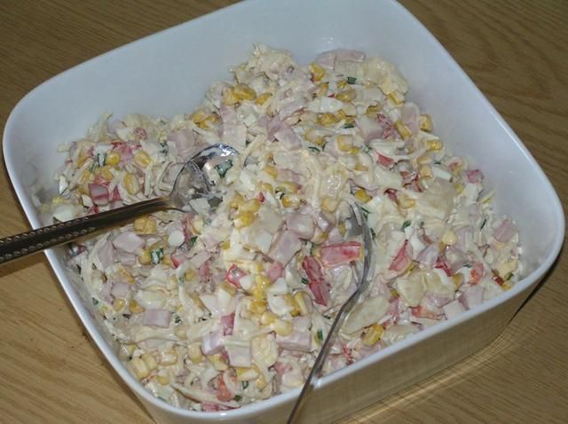 Sałatka z kukurydzy