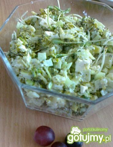 Salatka z kurczakiem i brokułami Salatka z kurczakiem i brokułami