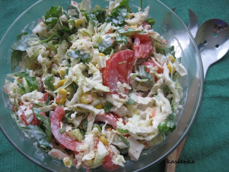 Sałatka z kurczakiem i grejpfrutem