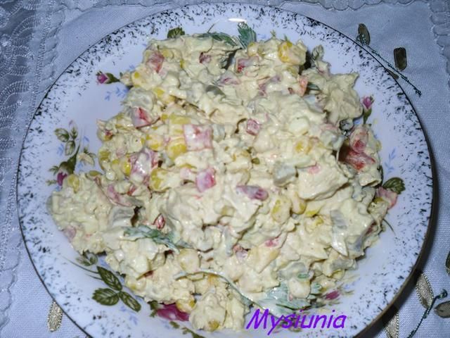 Sałatka z kurczakiem i papryką