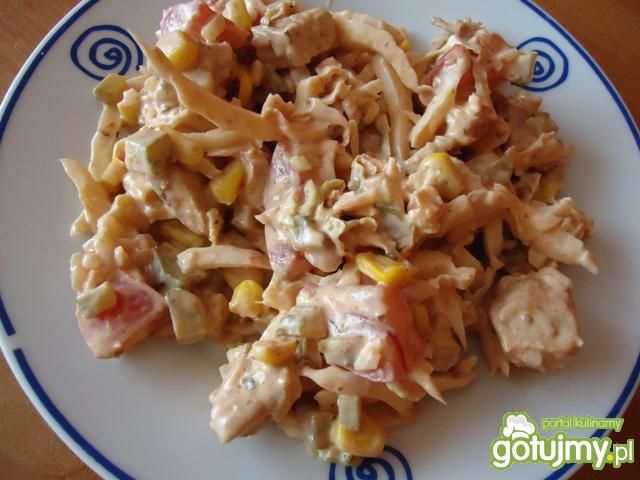 Sałatka z kurczakiem i pomidorem Sałatka z kurczakiem i pomidorem