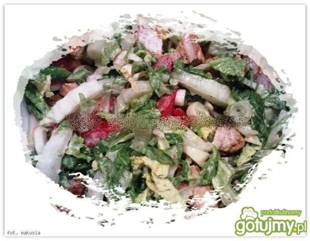 Sałatka z kurczakiem,lekka