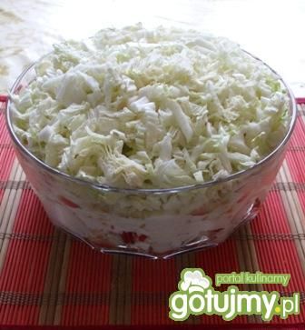 Sałatka z kurczakiem,pomidorami, pekinką Sałatka z kurczakiem,pomidorami, pekinką