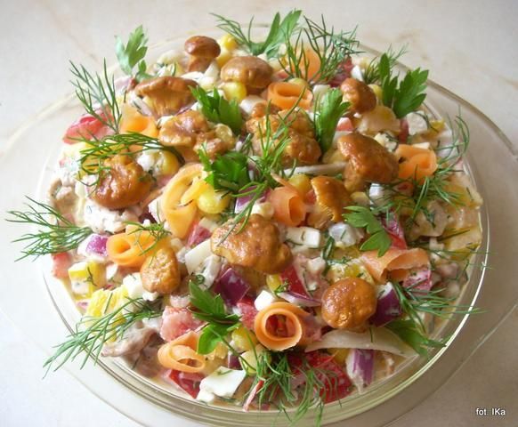 Sałatka z kurkami Sałatka z kurkami