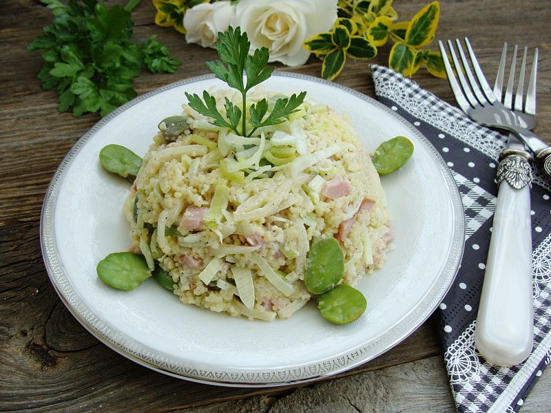 Sałatka z kuskus i bobu