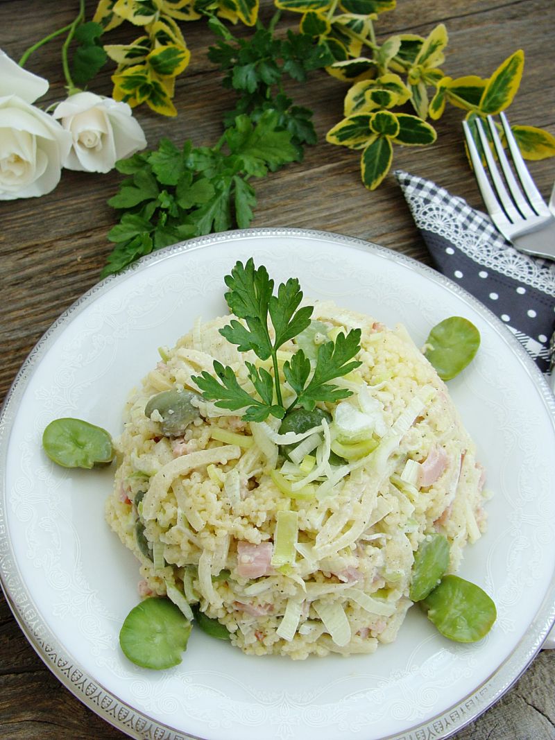 Sałatka z kuskus i bobu