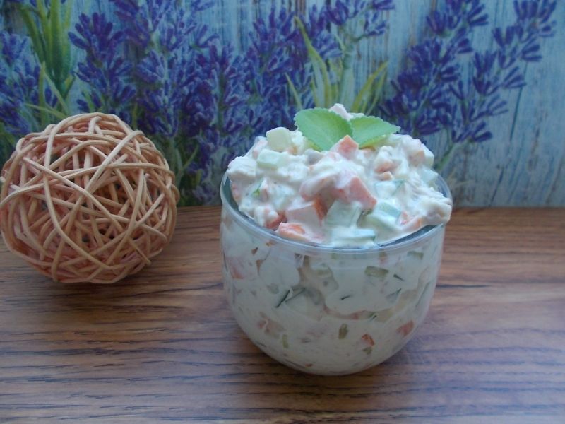 Sałatka z marchewką gotowaną