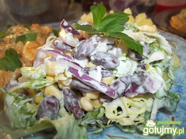 Sałatka z marynowanym czosnkiem 2 Sałatka z marynowanym czosnkiem 2