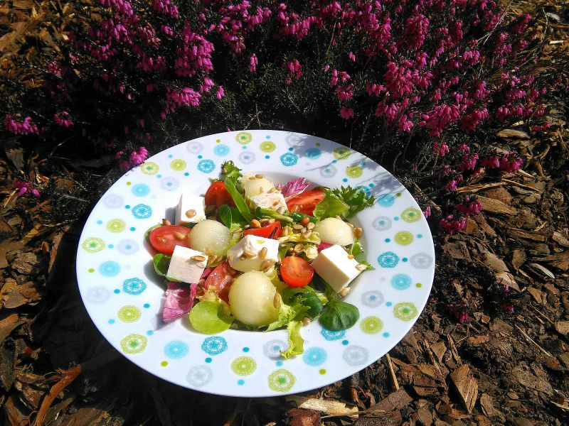 Sałatka z melonem i fetą